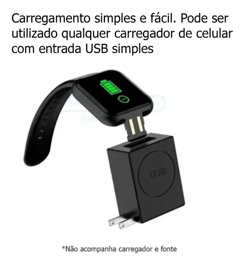 Relógio Smartwatch D20 Masculino Inteligente Pronta Entrega