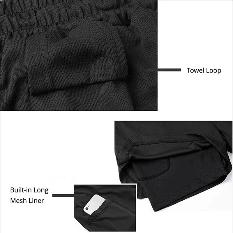Shorts Para Treino 2 em 1 Esporte Air Effect